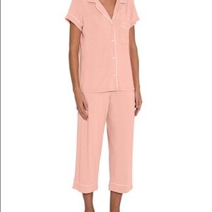 Eberjey Short Sleeve Cropped Pant Jersey Pajamas